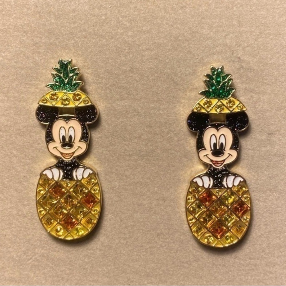 Mickey Mouse Pineapple Earrings